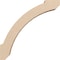 Ekena Millwork 3-inch W x 14-inch D x 14-inch H Lafayette Rough Cedar Woodgrain TimberThane Knee Brace, Primed BRCUR03X14X14LFTRCPR - alternate 2
